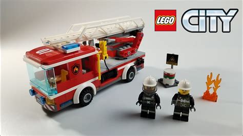 Lego City 60107 Fire Ladder Truck Speed Build YouTube