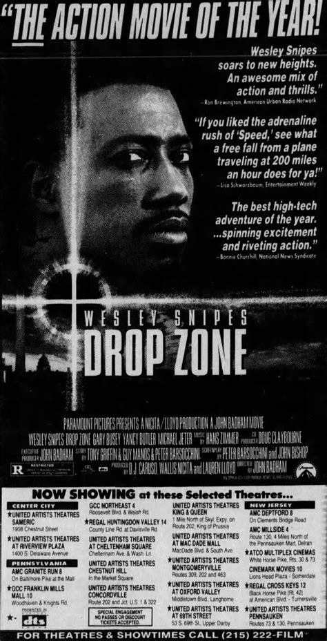 Ad For Drop Zone Starring Wesley Snipes Gary Busey Yancy Butler