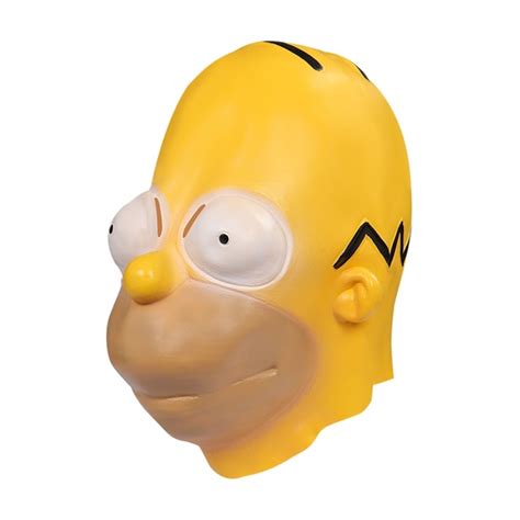 The Simpsons Homer Jay Simpson Mask Cosplay Latex Masks Helmet