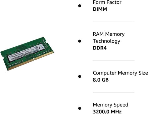 Buy SK Hynix HMA81GS6DJR8N-XN 8GB DDR4 PC4-3200AA-SE1-11 for XPS 9700 ...