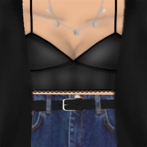 Free Roblox T Shirt Black Shaded Top W Silver Necklace 🎵🖤 Roblox T Shirt Cute Black Shirts