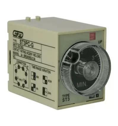 Pеле времени 220V ST3PC-G (0.5-4m/40m/4h/24h) ЭНЕРГИЯ