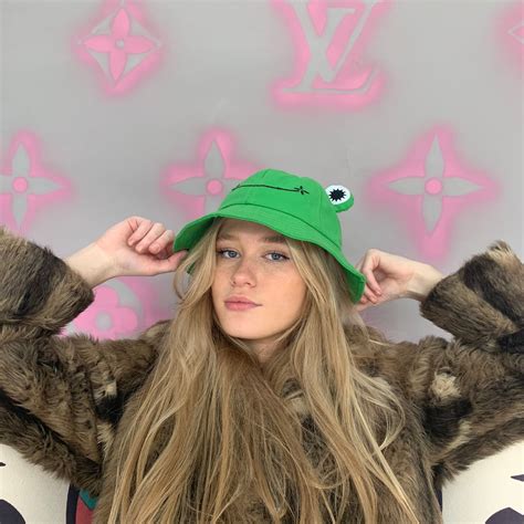 Green Frog Bucket Froggy Hat Etsy