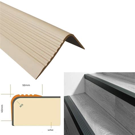 Buy High Quality Bullnose Non Slip Stair Nosing Pvc Rubber Angle Step Edge