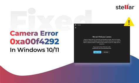 How To Fix Error Code 0xa00f4292 In Windows 10 11