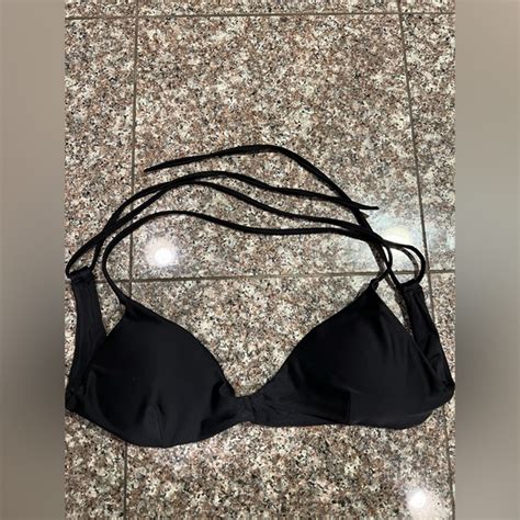 RVCA Swim Rvca Black Bikini Top Medium Poshmark