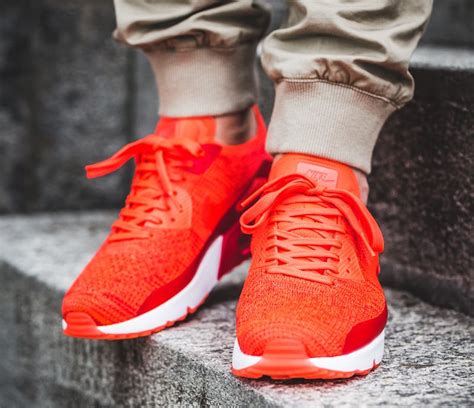 Nike Air Max 90 Ultra 2 0 Flyknit Bright Crimson Sneaker Bar Detroit