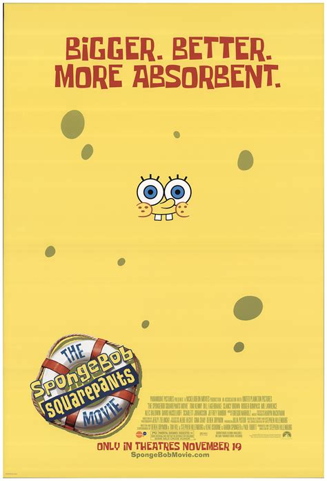 The SpongeBob SquarePants Movie 2004 27x40 Orig Movie Poster FFF-67843 ...