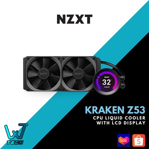 Nzxt Kraken Z Mm Cpu Liquid Cooler With Lcd Display Rl Krz