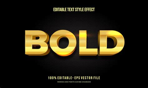 Premium Vector | Editable text effect gradient shiny glowing gold color ...