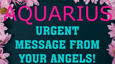 Aquarius Urgent Message From Your Angels November Youtube