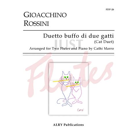 Duetto Buffo Di Due Gatti Cat Duet For Two Flutes And Piano Ga