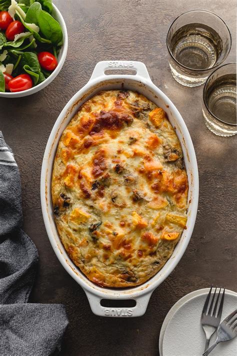 Sweet Potato Breakfast Casserole With Ground Turkey And Eggs Crumb