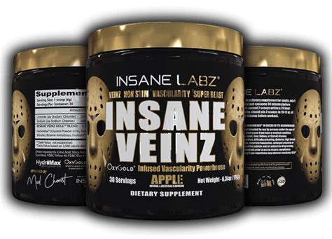 Insane Veinz Gold Insane Labz Oxido Nitrico 175 Gr