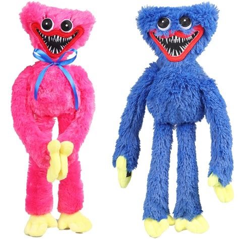 2 Uds De Peluches Huggy Wuggy Juguete De Peluche De Monstruo Azul