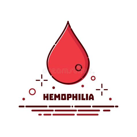 Hemophilia cartoon poster stock vector. Illustration of dripping ...