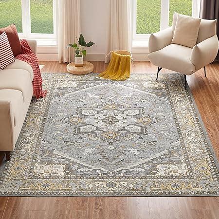 Amazon Vk Vkliving Machine Washable Rug X Vintage Design