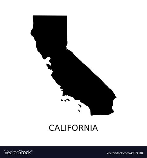 California map design Royalty Free Vector Image