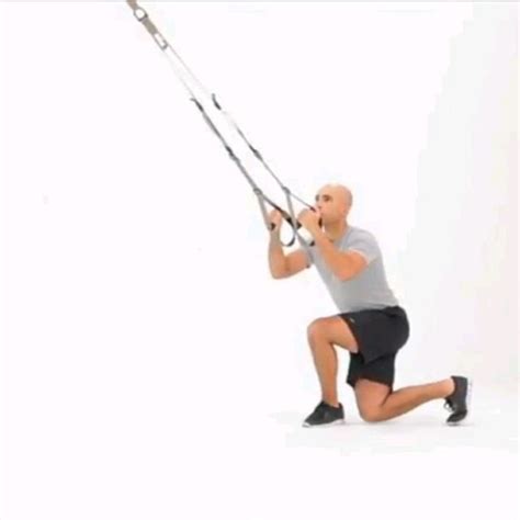 Trx Squat Single Leg To Crossing Balance Lunge Exercise How To Workout Trainer By Skimble