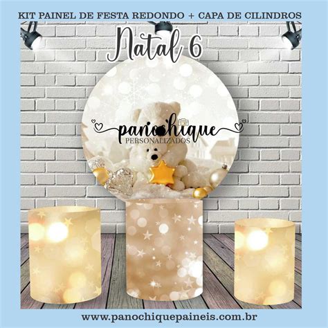 Kit Painel De Festa E Capas Cilindro Natal Elo