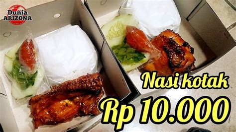 Nasi Kotak Murah Paket Hemat Harga Rp 10 000 YouTube