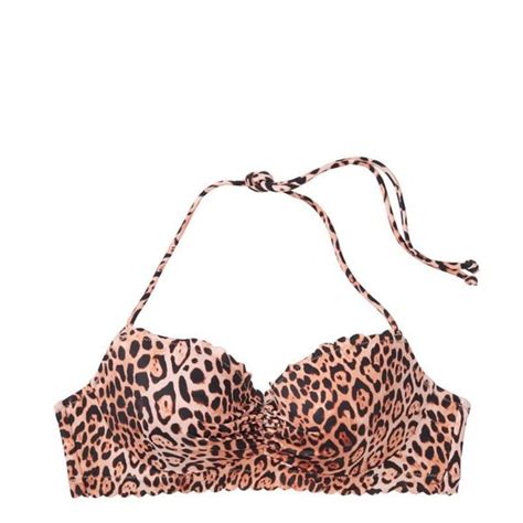 Victoria S Secret Swim Nwt Victorias Secret Zuma Demi Bikini Top In Natural Leopard A