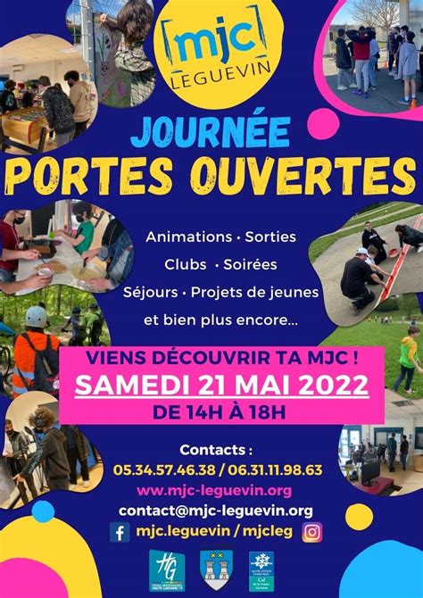 JOURNEE PORTES OUVERTES MJC De Leguevin Maison Des Jeunes Et De