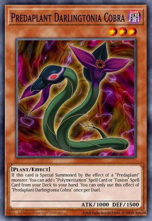 Predaplant Darlingtonia Cobra Yu Gi Oh Card Database Ygoprodeck