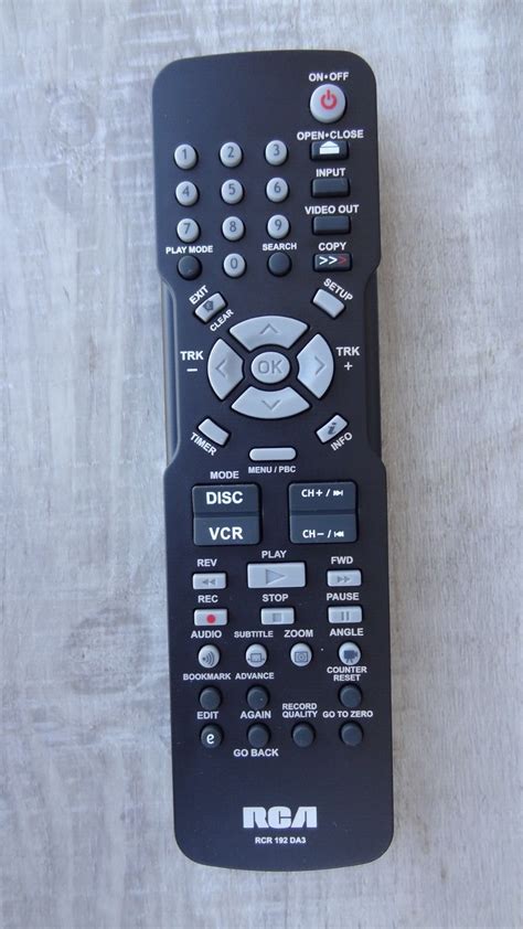 RCA RCR192DA3 Dvd Vcr Combo Player Remote Control For Sale Online EBay