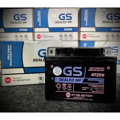 GS Sealed MF Battery GTZ5s 4L Shopee Philippines