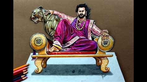 Baahubali 2 Most Amazing 3d Drawing Of Prabhas Hyper Realistic