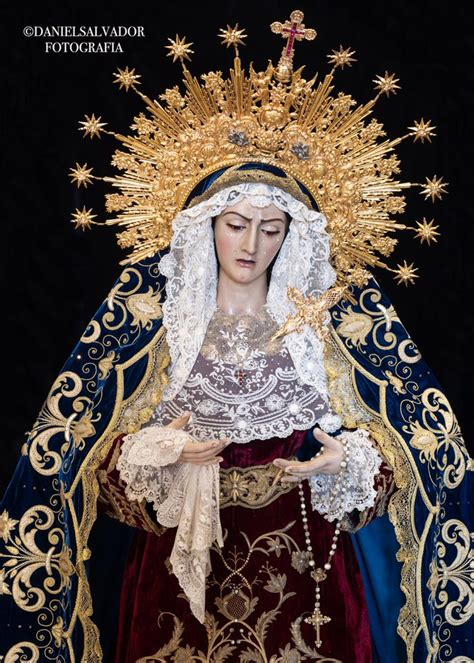 Restaurado el manto de la Virgen del Mayor Dolor de las Aguas PASIÓN