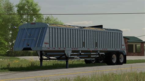 38ft Dakota Aluminum Hopper Bottom Trailer V1 1 Fs22 Mod Farming Simulator 22 Mod