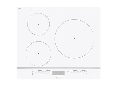 Sauter Table De Cuisson Induction Cm Feux W Blanc Spi W