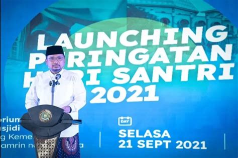 Menag Launching Logo Peringatan Hari Santri Ragam Kegiatan Mulai