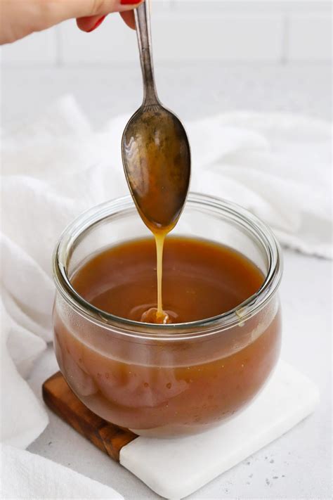 Apple Cider Caramel Sauce Vegan Friendly One Lovely Life