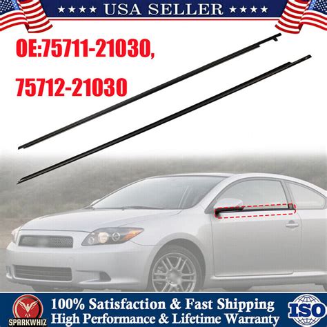 For Toyota Scion Tc Exterior Weatherstrip Set Front Windows Only