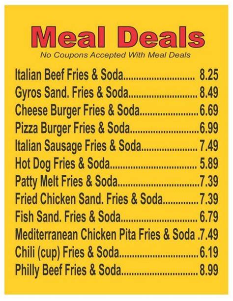 papa gs menu  aurora illinois usa