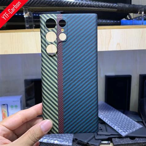 Ytf Funda De Fibra De Carbono Real Para Samsung Galaxy S Ultra