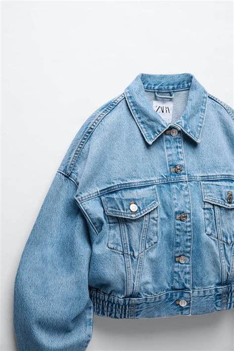 Cropped Denim Jacket Trf From Zara On Buttons