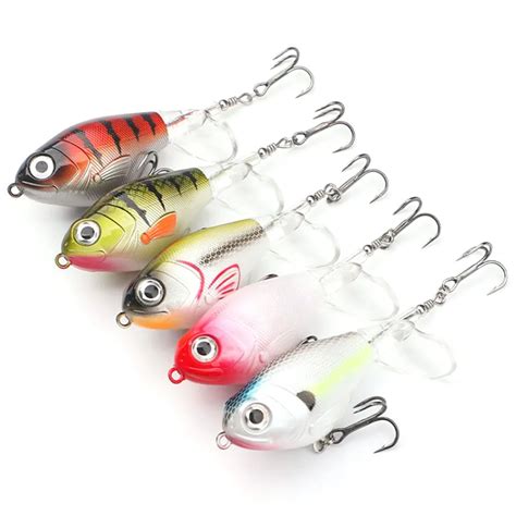 Se Uelos De Pesca Topwater Piezas Mm G Whopper Popper Cebo