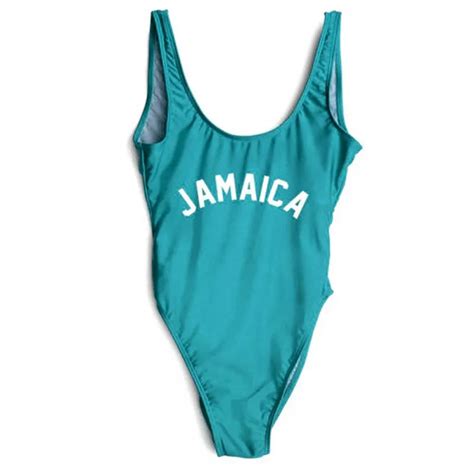 Jamaica Bikini Sexy One Pieces Swimsuit Black Bodysuit Monokini