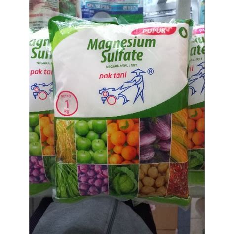 Jual Pupuk Majemuk MAGNESIUM SULFAT 1 KG Nutrisi Tanaman Shopee Indonesia