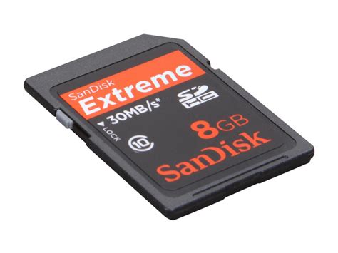 SanDisk Extreme 8GB Secure Digital High Capacity SDHC Flash Card