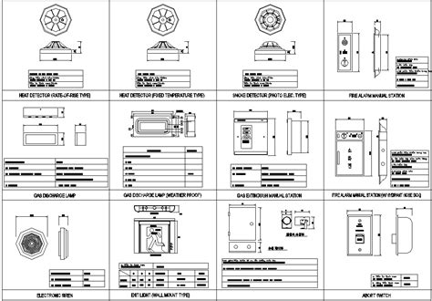 Fire Alarm Plan Autocad Fire Alarm Drawing Smoke Detector Plan Fire ...