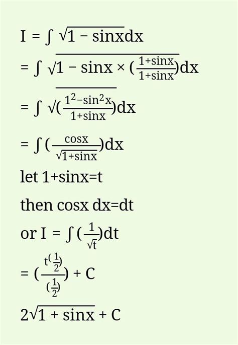 Evaluate The Following Integrals √1 Sinxdx