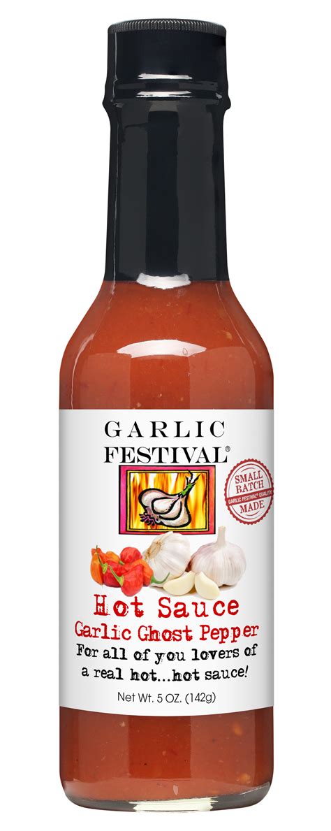 Garlic Festival Garlic Ghost Pepper Hot Sauce