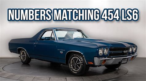 Documented Restored 1970 El Camino SS454 LS6 Muncie M22 4 Speed SOLD