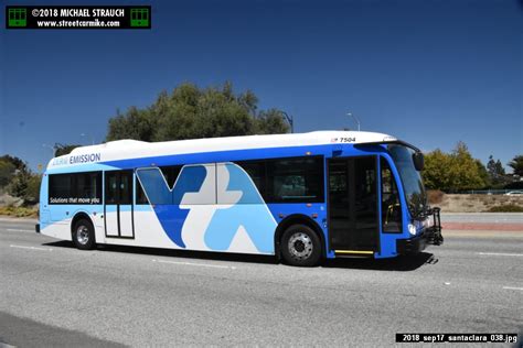 Santa Clara Vta Proterra Catalyst Be40 Electric Buses 7501 7505