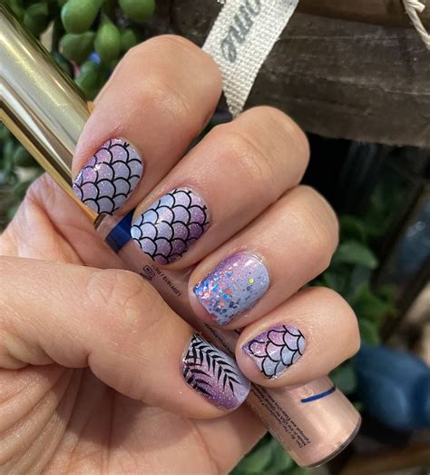 Color Street Nail Strips Mermaid You Look Palm Before The Storm